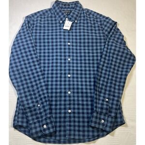 J Crew Mercantile Dress Shirt Button Up Mens Size Medium Slim Flex Cotton Blend